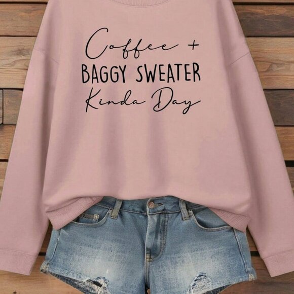 Tops - Casual Graohic Round Neck Hoodie